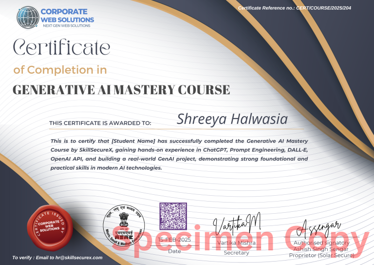 Gen AI certification